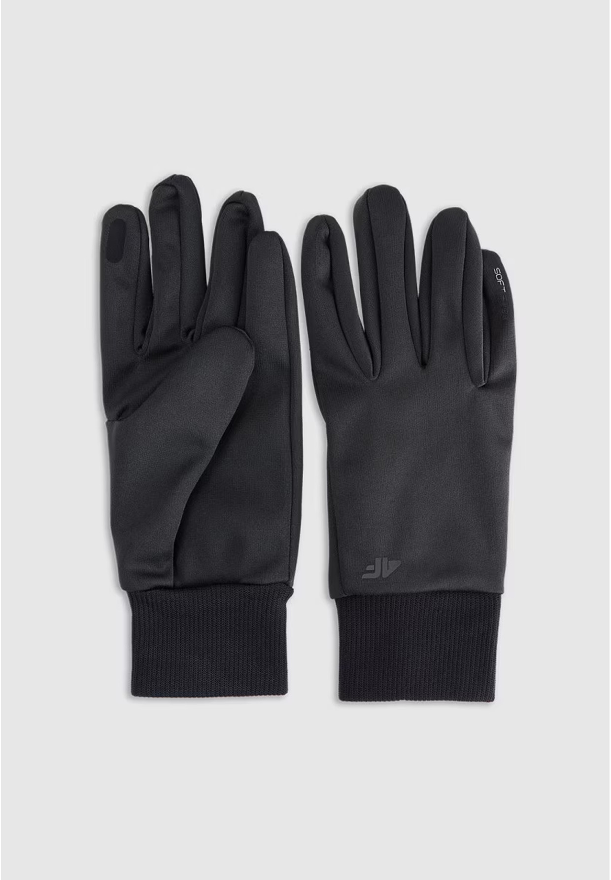 Rękawiczki Uniseks 4F Softshell Touch Screen Czarne 4FWMM00AFGLU183