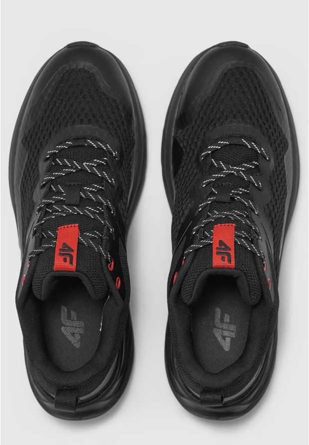 Buty 4F Męskie do Trekkingu Trailu Niskie Sportowe Sneakersy SPEED HIKER Czarne