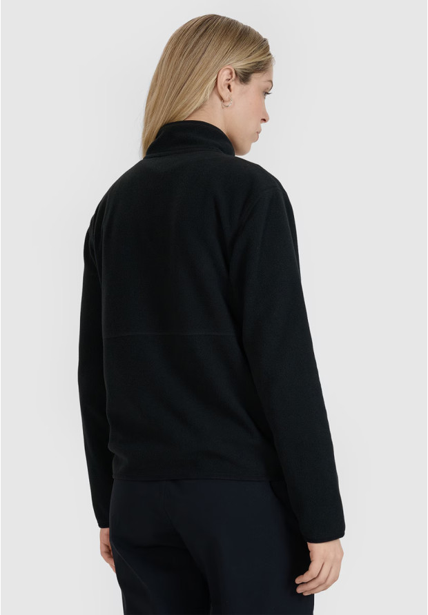 Polar Damski 4F Bluza Ze Stójką Regular Czarny 4FWMM00TFLEF314