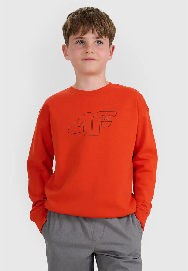 Czerwona bluza dziecięca 4F z logo