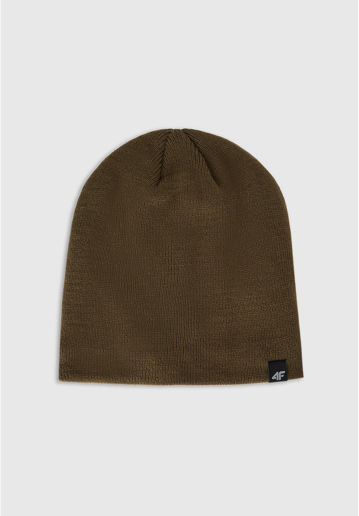 Czapka 4F Zimowa Męska Klasyczna Khaki Lekka 4FWAW25ACAPM577