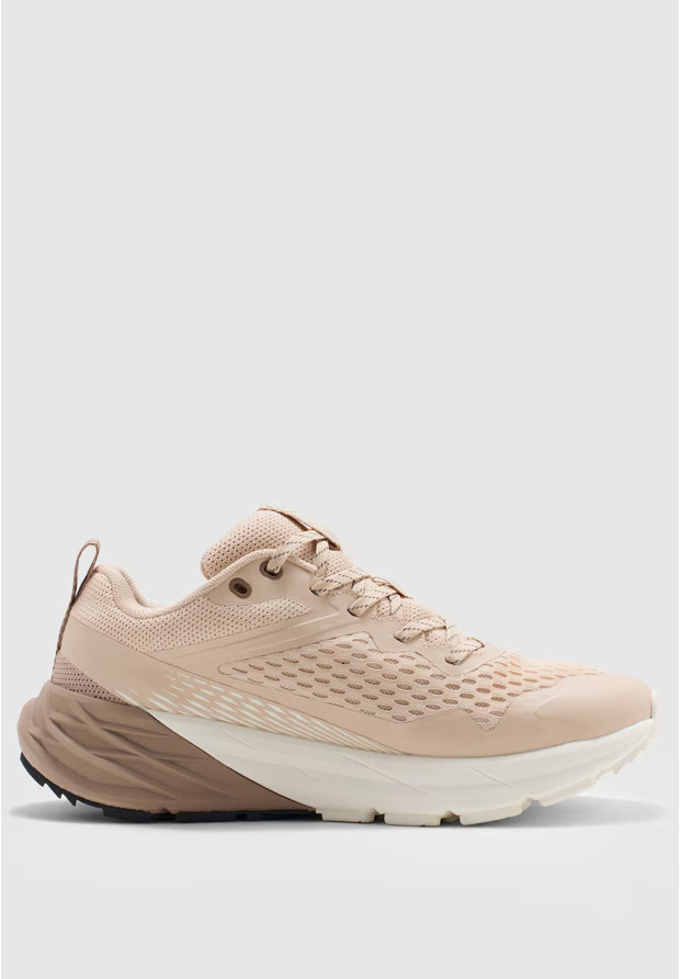 Buty 4F Damskie do Trekkingu Trailu Niskie Sportowe Sneakersy SPEED HIKER Beżowe