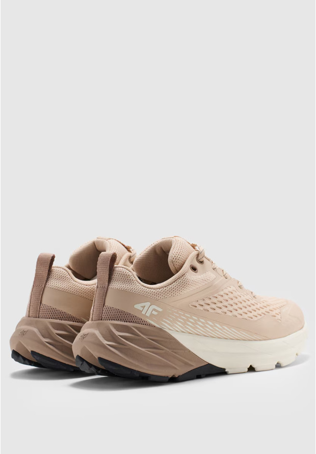 Buty 4F Damskie do Trekkingu Trailu Niskie Sportowe Sneakersy SPEED HIKER Beżowe