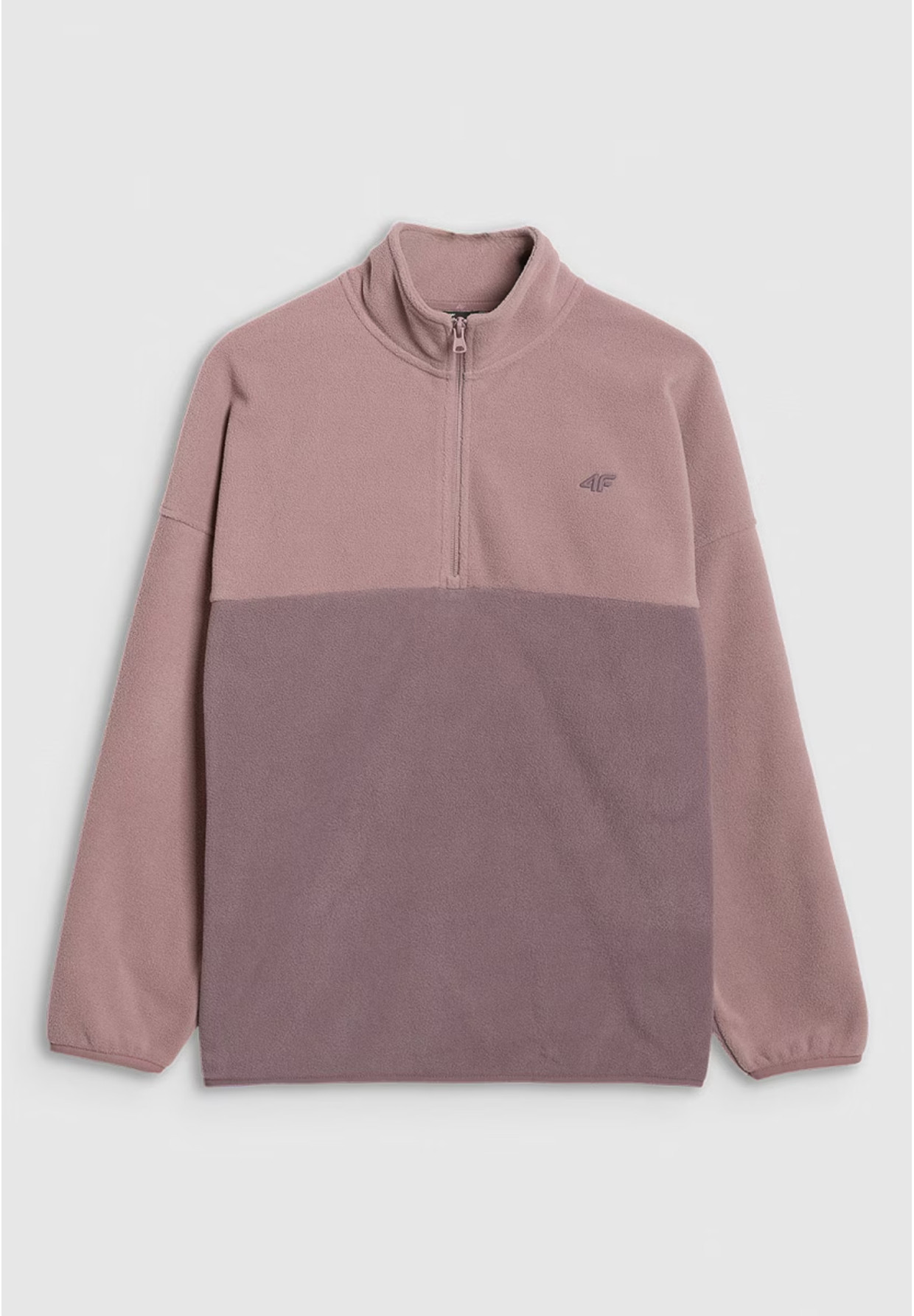 Polar Damski 4F Bluza Ze Stójką Regular Pudrowy Róż 4FWAW25TFLEF421