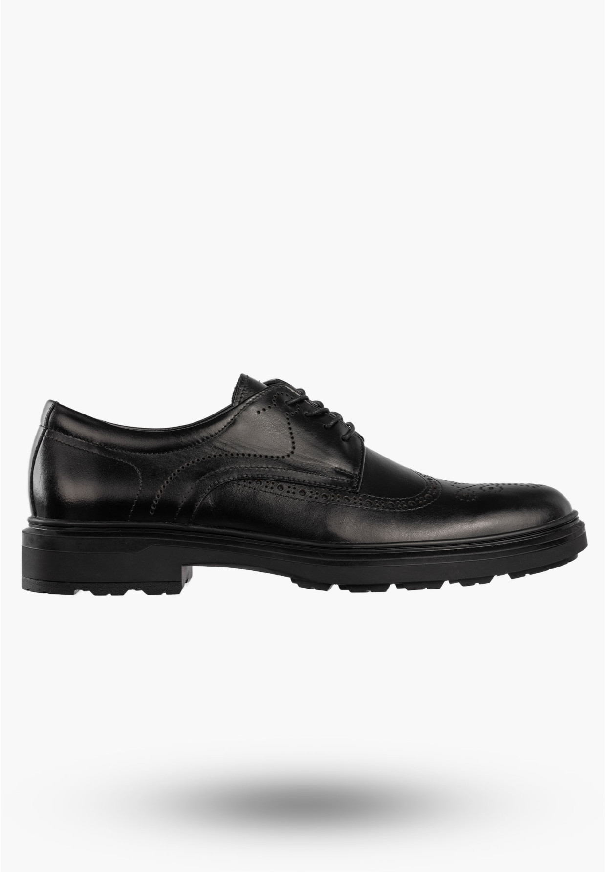 Półbuty Wizytowe Męskie Skórzane Buty Eleganckie Czarne