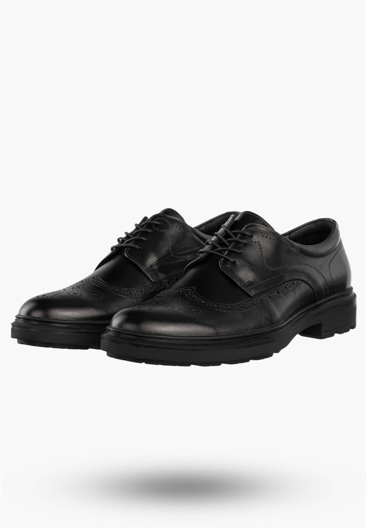 Półbuty Wizytowe Męskie Skórzane Buty Eleganckie Czarne