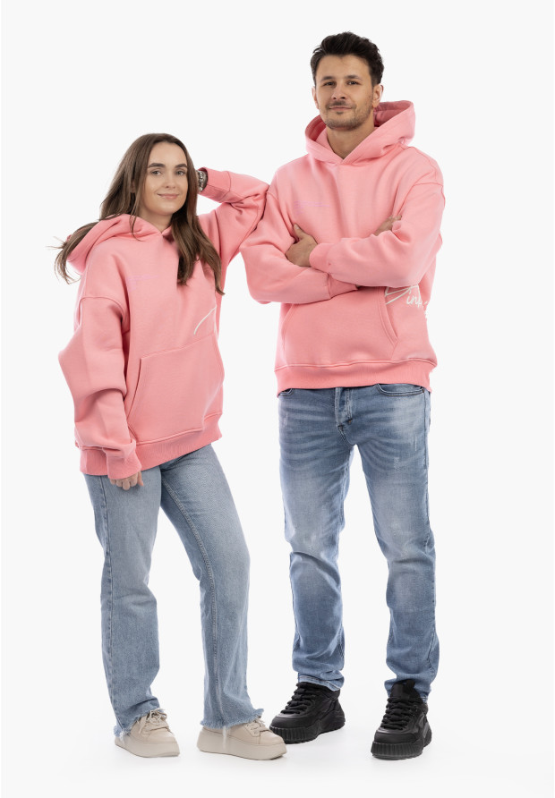 Bluza Unisex Z Kapturem Różowa Pantera Casual Streetwear Różowa 2512