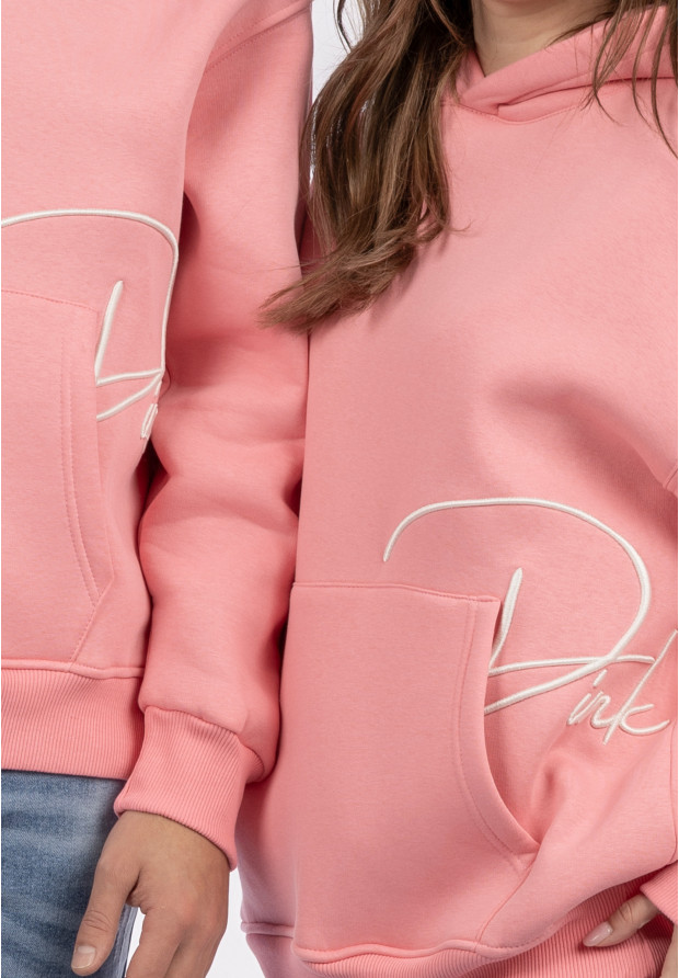 Bluza Unisex Z Kapturem Różowa Pantera Casual Streetwear Różowa 2512