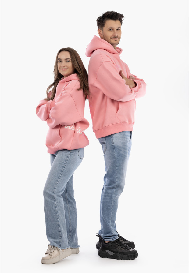 Bluza Unisex Z Kapturem Różowa Pantera Casual Streetwear Różowa 2512