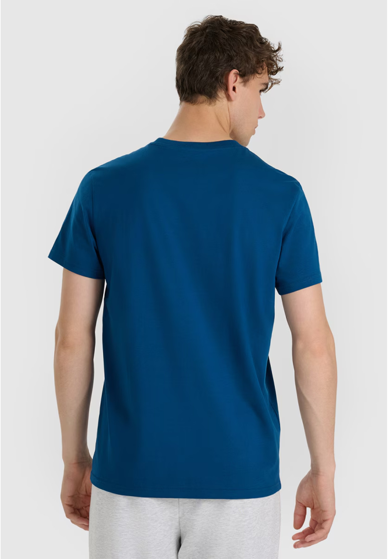 Koszulka Męska 4F T-shirt Z Nadrukiem Regular Granatowa 4FWAW25TTSHM3131