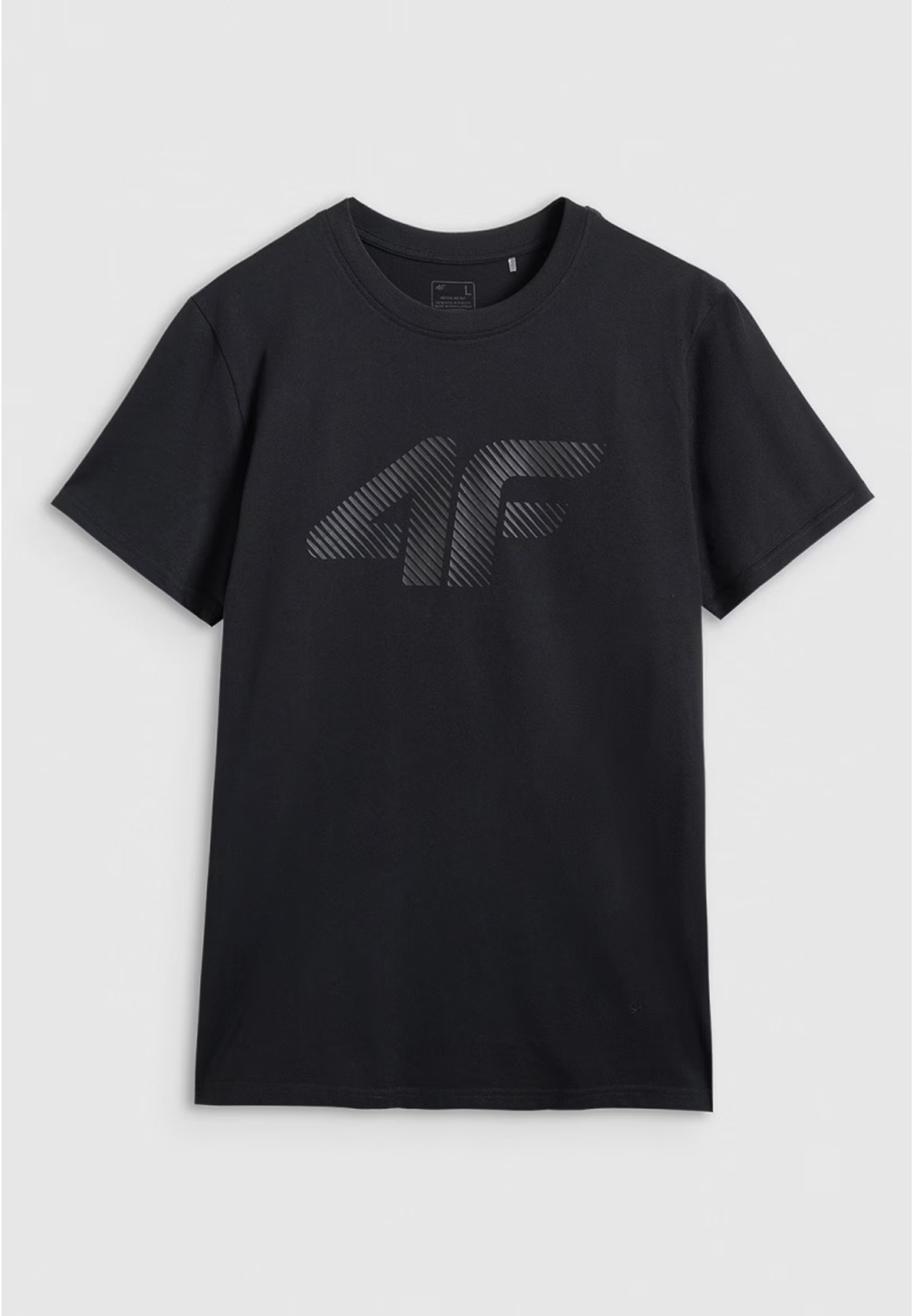 Koszulka Męska 4F T-shirt Z Nadrukiem Regular Czarna 4FWMM00TTSHM2257