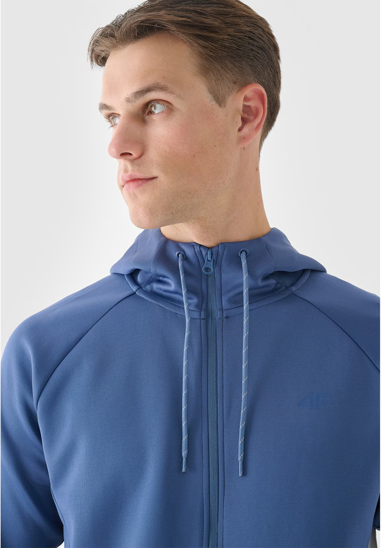Bluza Męska 4F Rozpinana Sportowa Treningowa Niebieska 4FWAW24TFSWM405