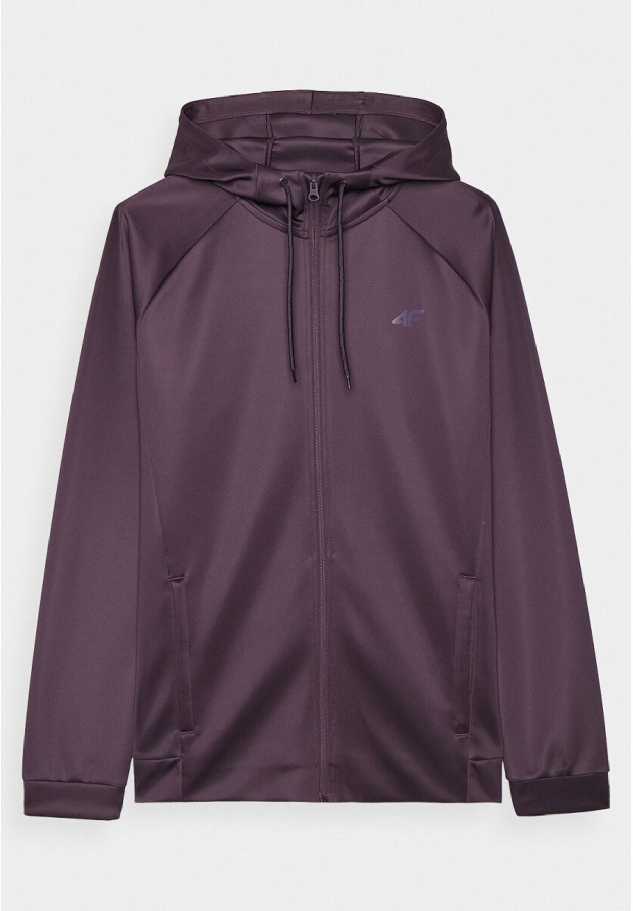 Bluza Męska 4F Rozpinana Sportowa Treningowa Fioletowa 4FWAW24TFSWM405