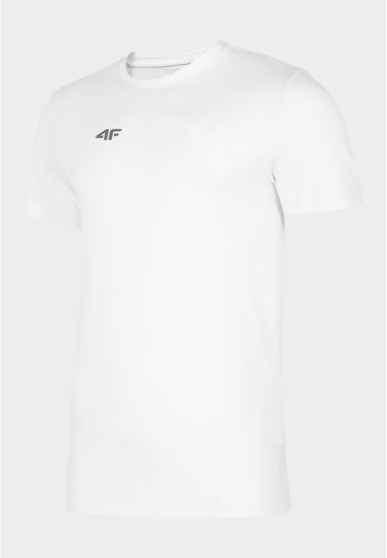 Koszulka Męska 4F T-shirt Z Logo Regular Biały NOSH4-TSM003B
