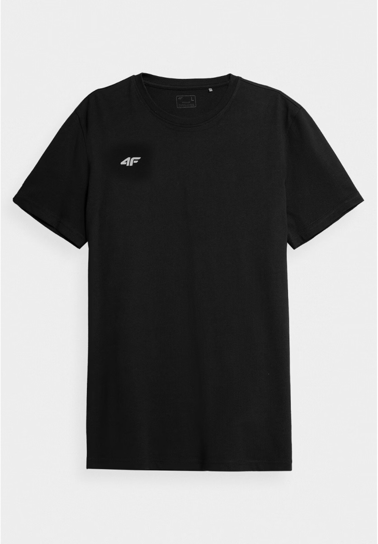 Koszulka Męska 4F T-shirt Z Logo Regular Czarny NOSH4-TSM003B