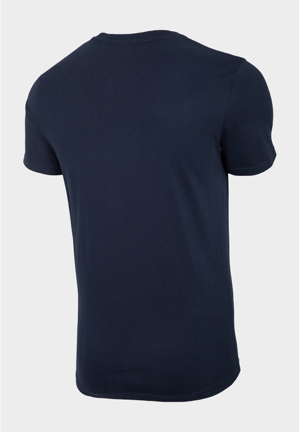 Koszulka Męska 4F T-shirt Z Logo Regular Granatowy NOSH4-TSM003B