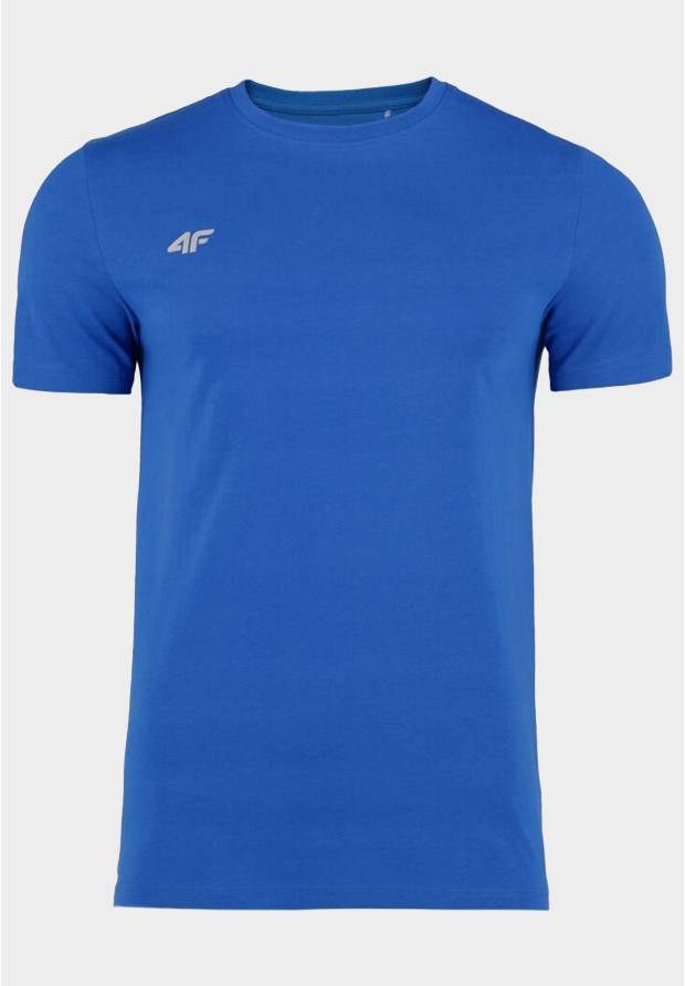 Niebieski t-shirt męski 4F z bawełny