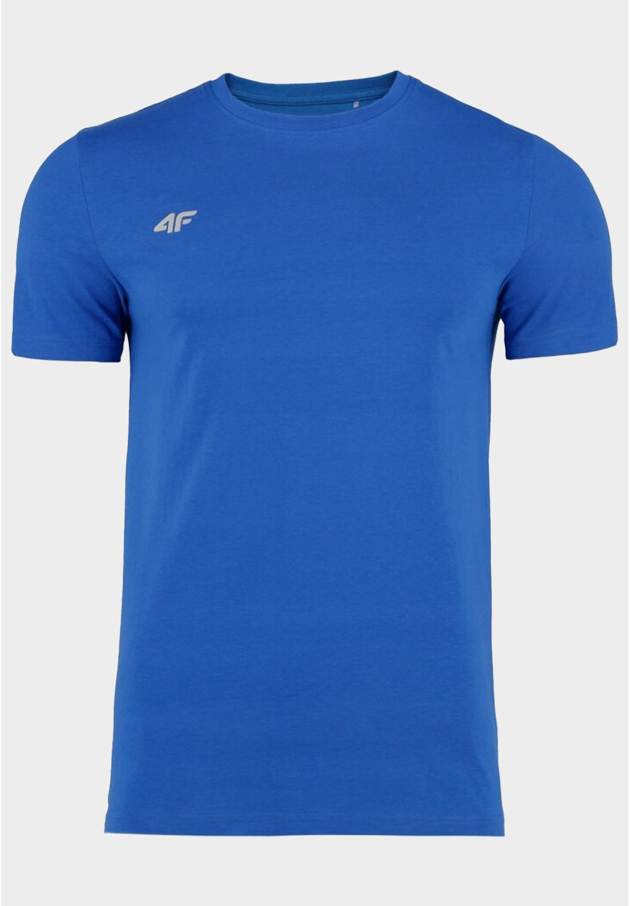 Koszulka Męska 4F T-shirt Z Logo Regular Niebieski NOSH4-TSM003B