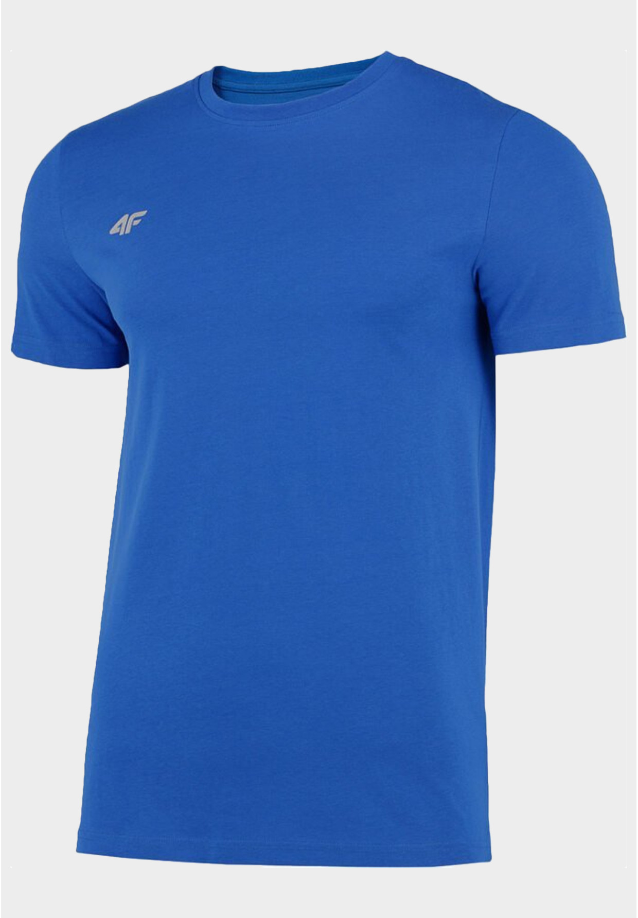 Koszulka Męska 4F T-shirt Z Logo Regular Niebieski NOSH4-TSM003B