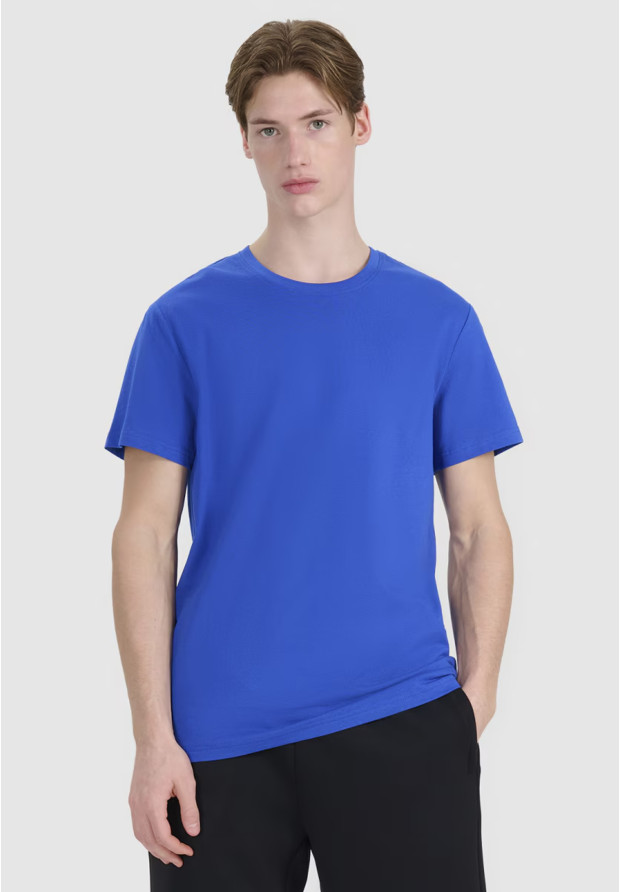 Kobaltowy t-shirt męski 4F