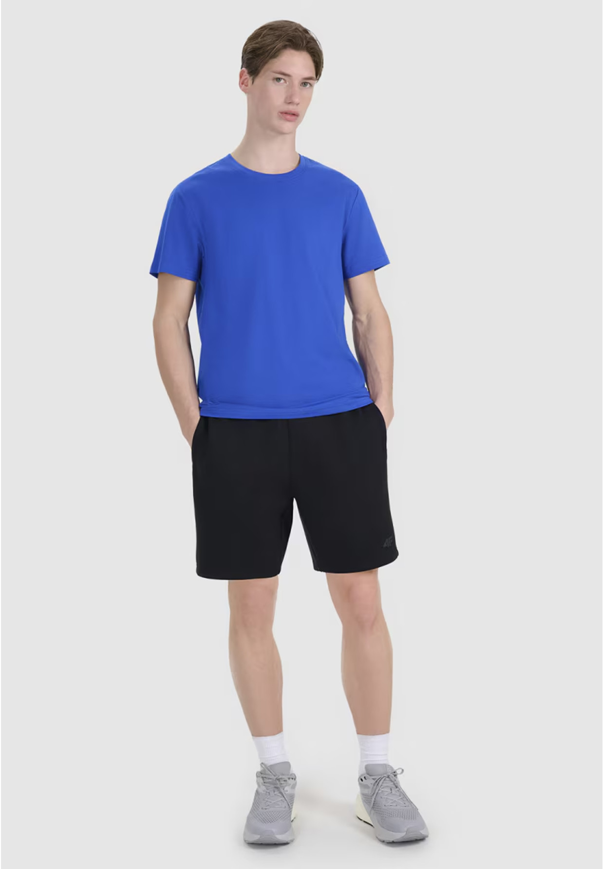 Koszulka Męska 4F T-shirt Basic Regular Niebieski 4FSMM00TTSHM2764