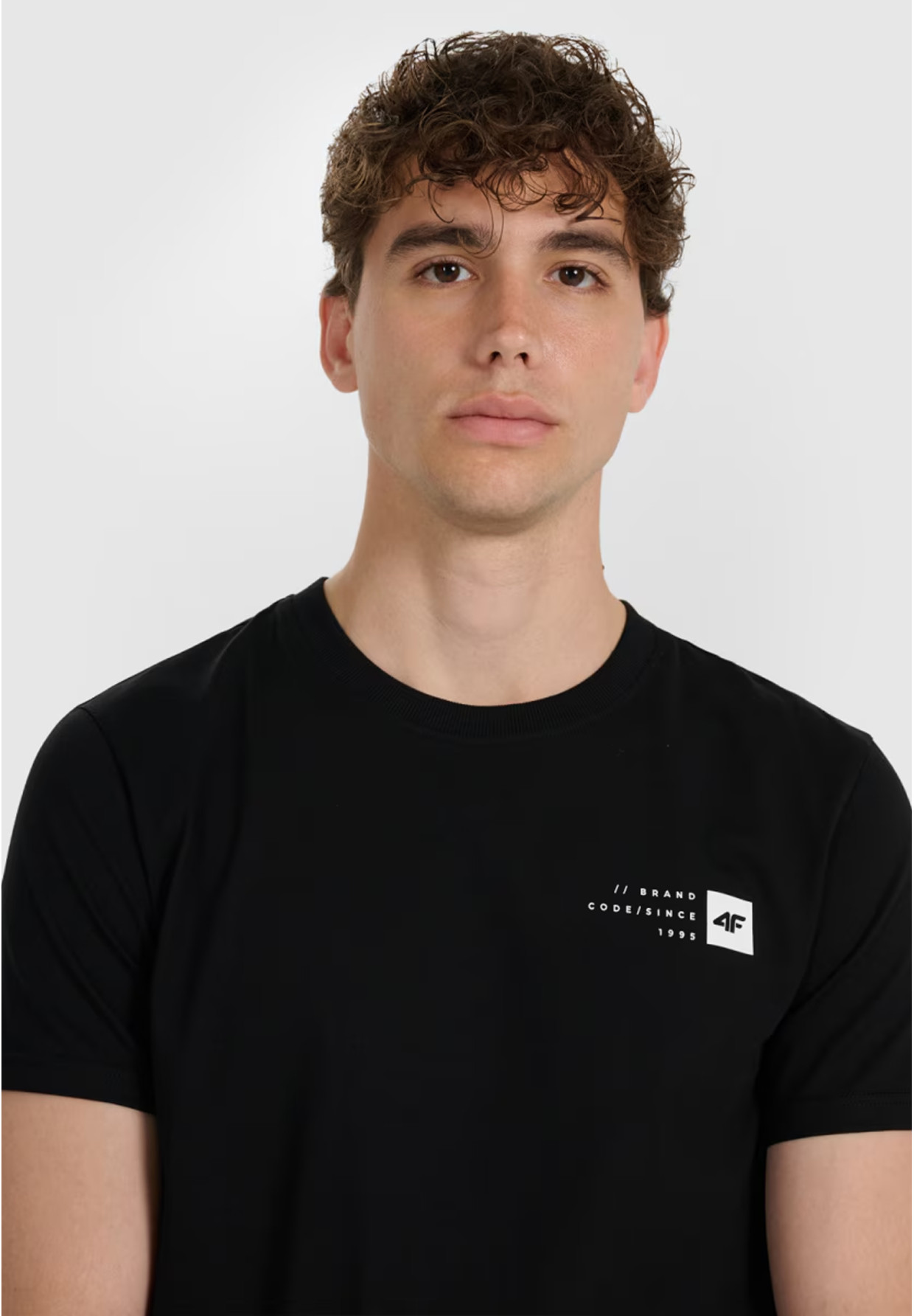 Koszulka Męska 4F T-shirt Z Nadrukiem Regular Czarna 4FWAW25TTSHM3131