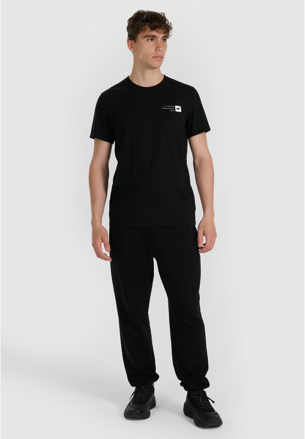 Koszulka Męska 4F T-shirt Z Nadrukiem Regular Czarna 4FWAW25TTSHM3131