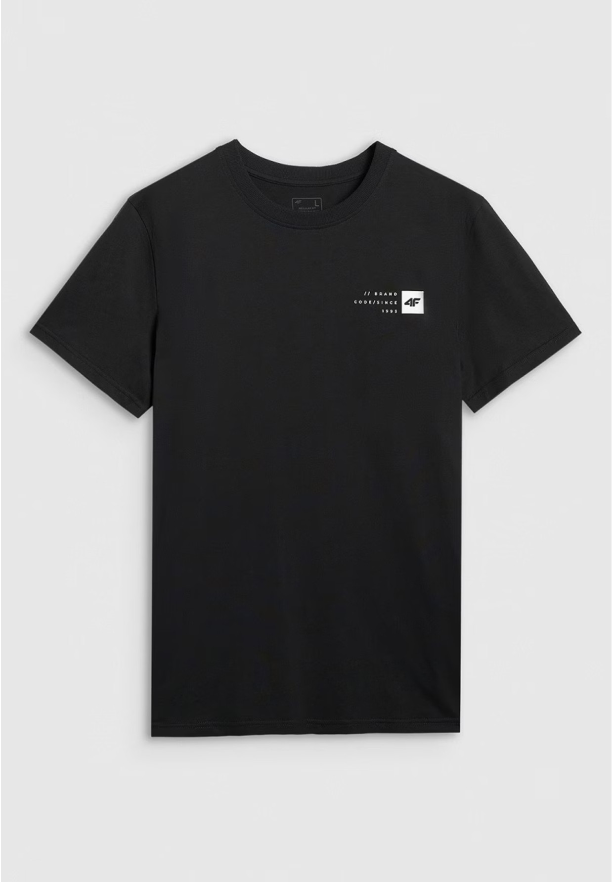 Koszulka Męska 4F T-shirt Z Nadrukiem Regular Czarna 4FWAW25TTSHM3131