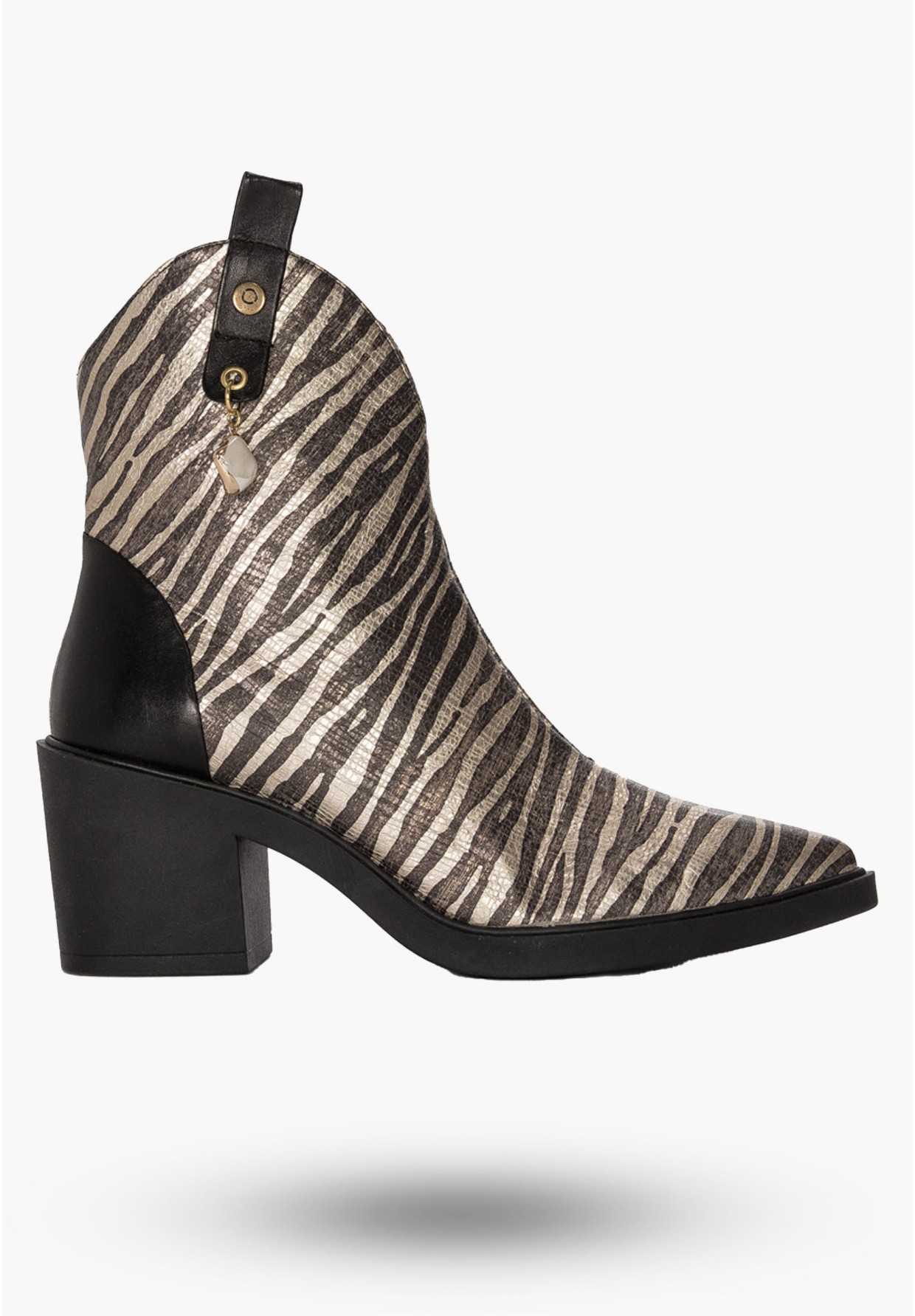Botki Damskie West Low Zebra Opra Shoes