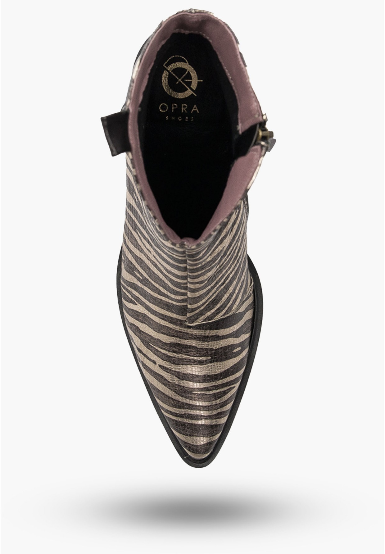 Botki Damskie West Low Zebra Opra Shoes