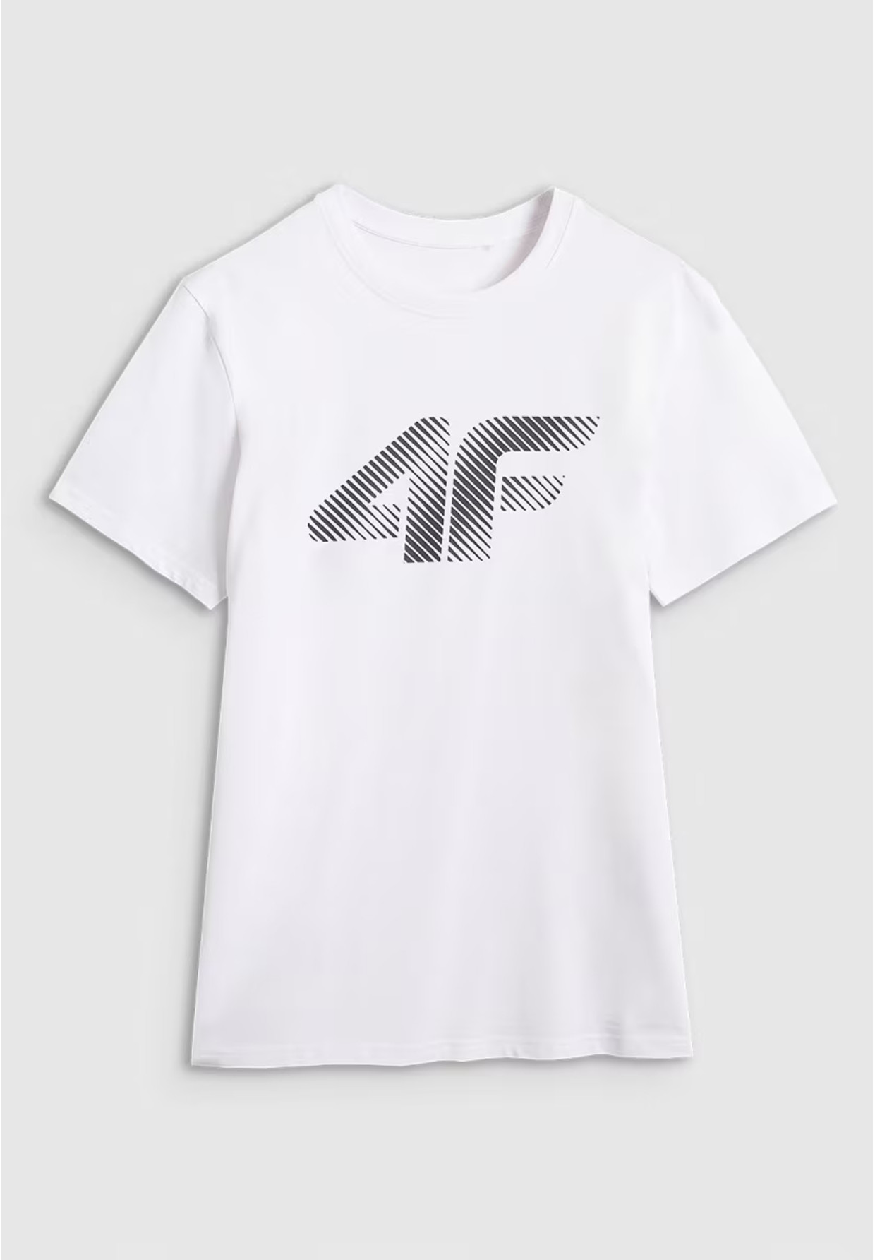 Koszulka Męska 4F T-shirt Z Nadrukiem Regular Biały 4FWMM00TTSHM2257