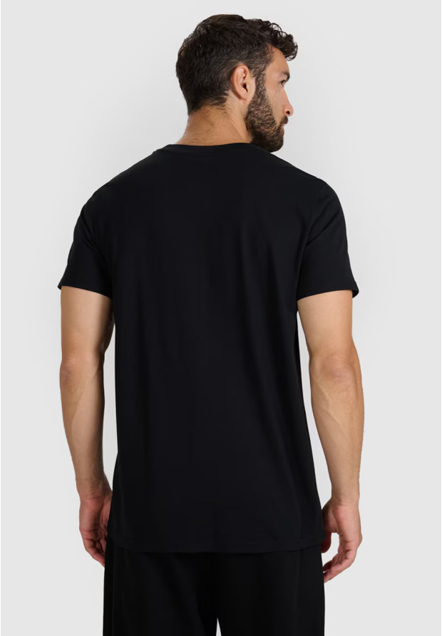 Koszulka Męska 4F T-shirt Z Nadrukiem Regular Czarny 4FWMM00TTSHM2257