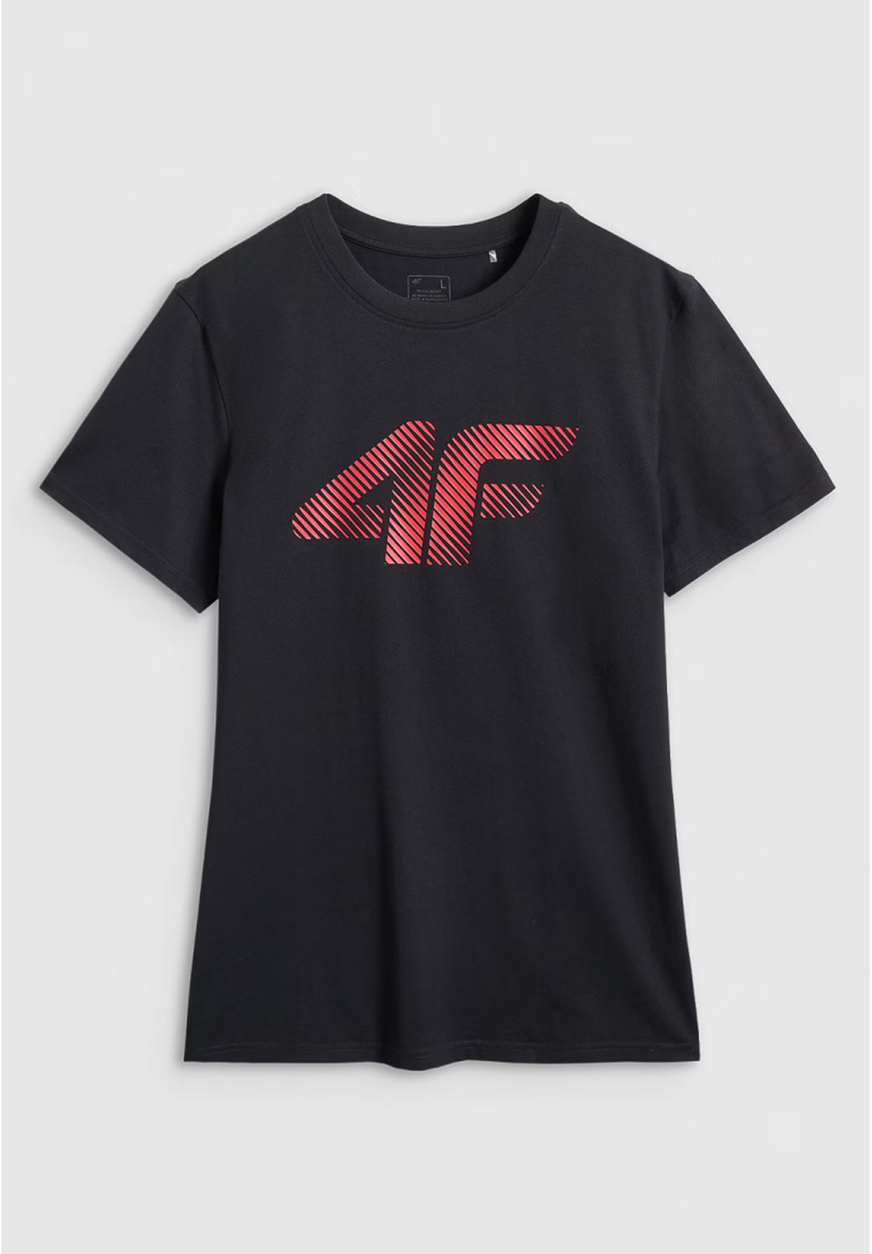 Koszulka Męska 4F T-shirt Z Nadrukiem Regular Czarny 4FWMM00TTSHM2257