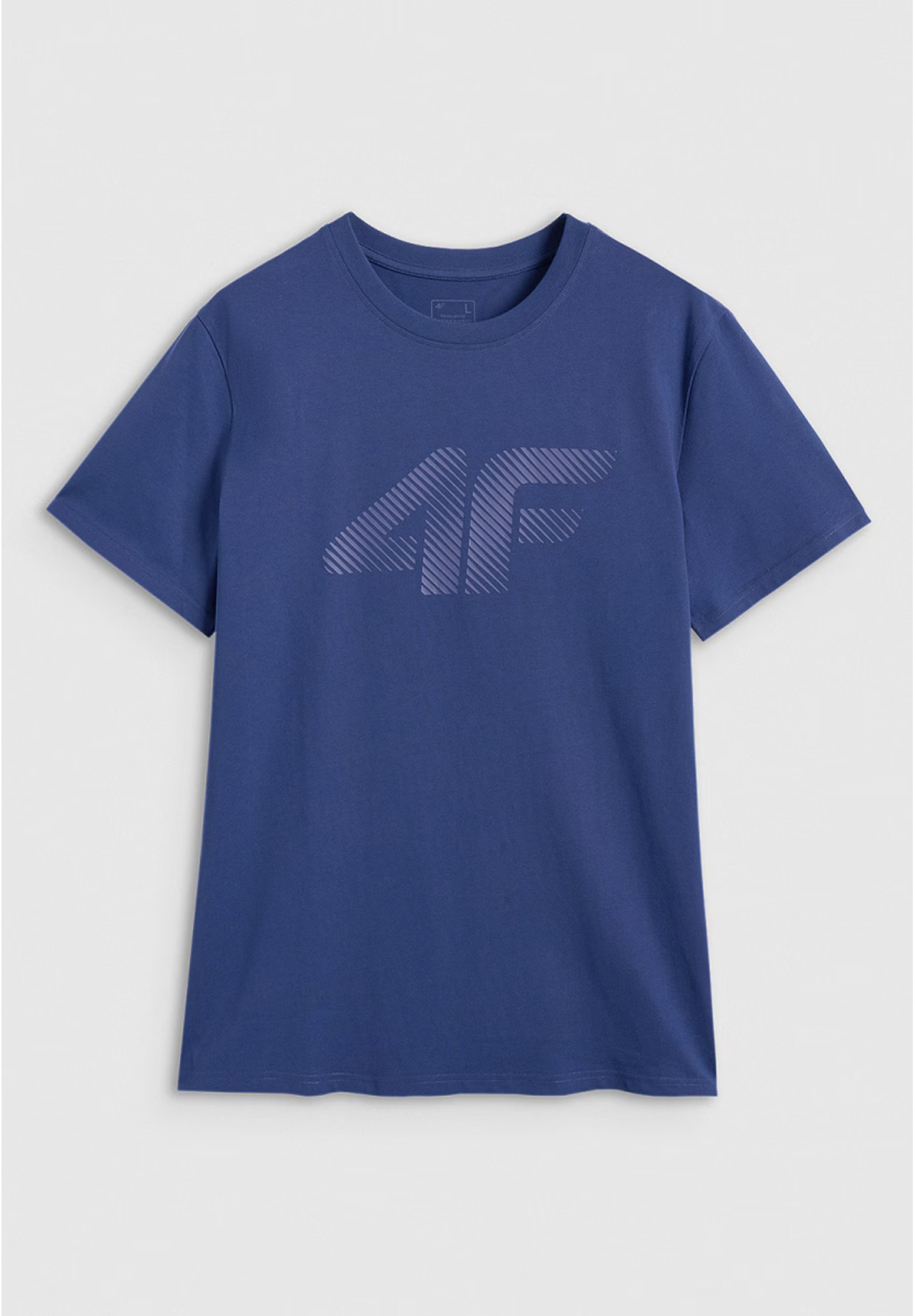 Koszulka Męska 4F T-shirt Z Nadrukiem Regular Granatowa 4FWMM00TTSHM2257