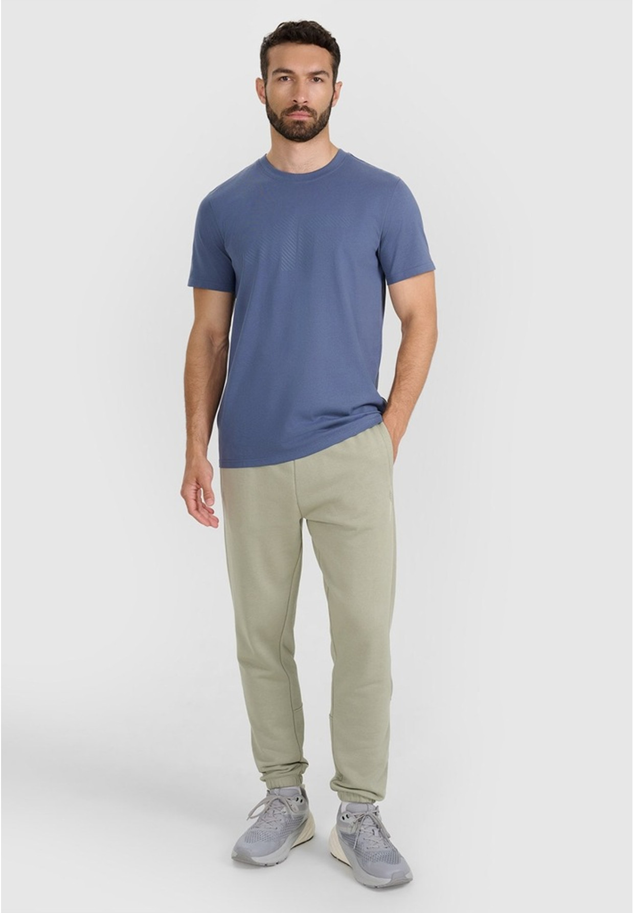 Koszulka Męska 4F T-shirt Z Nadrukiem Regular Niebieski 4FWMM00TTSHM2257