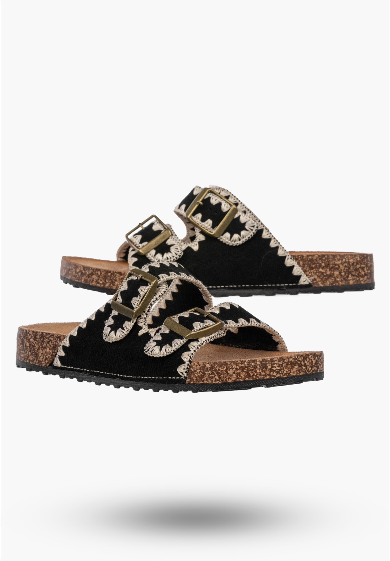 Klapki Damskie Boho Eleganckie Buty Letnie Wygodne Czarne Potocki