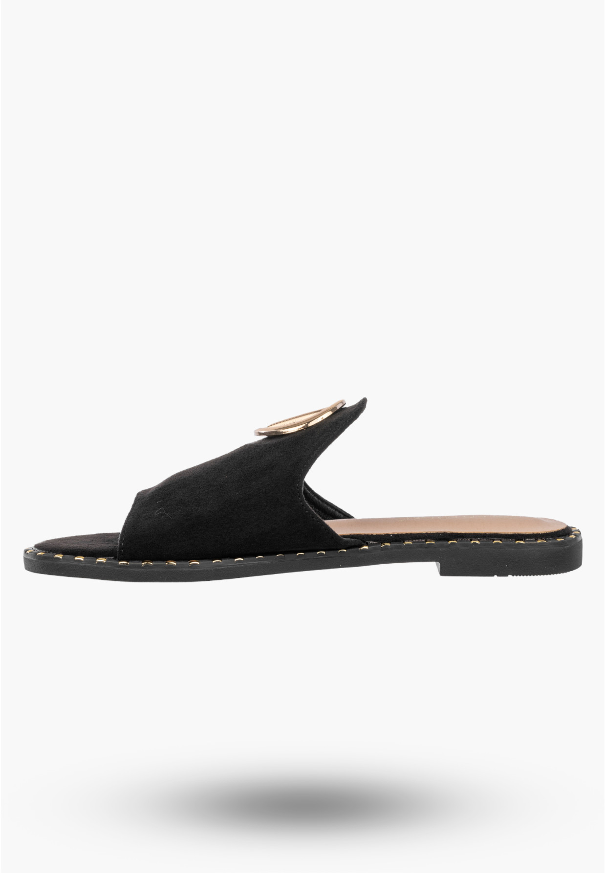 Klapki Damskie Stylowe Eleganckie Buty Letnie Modne Czarne Potocki