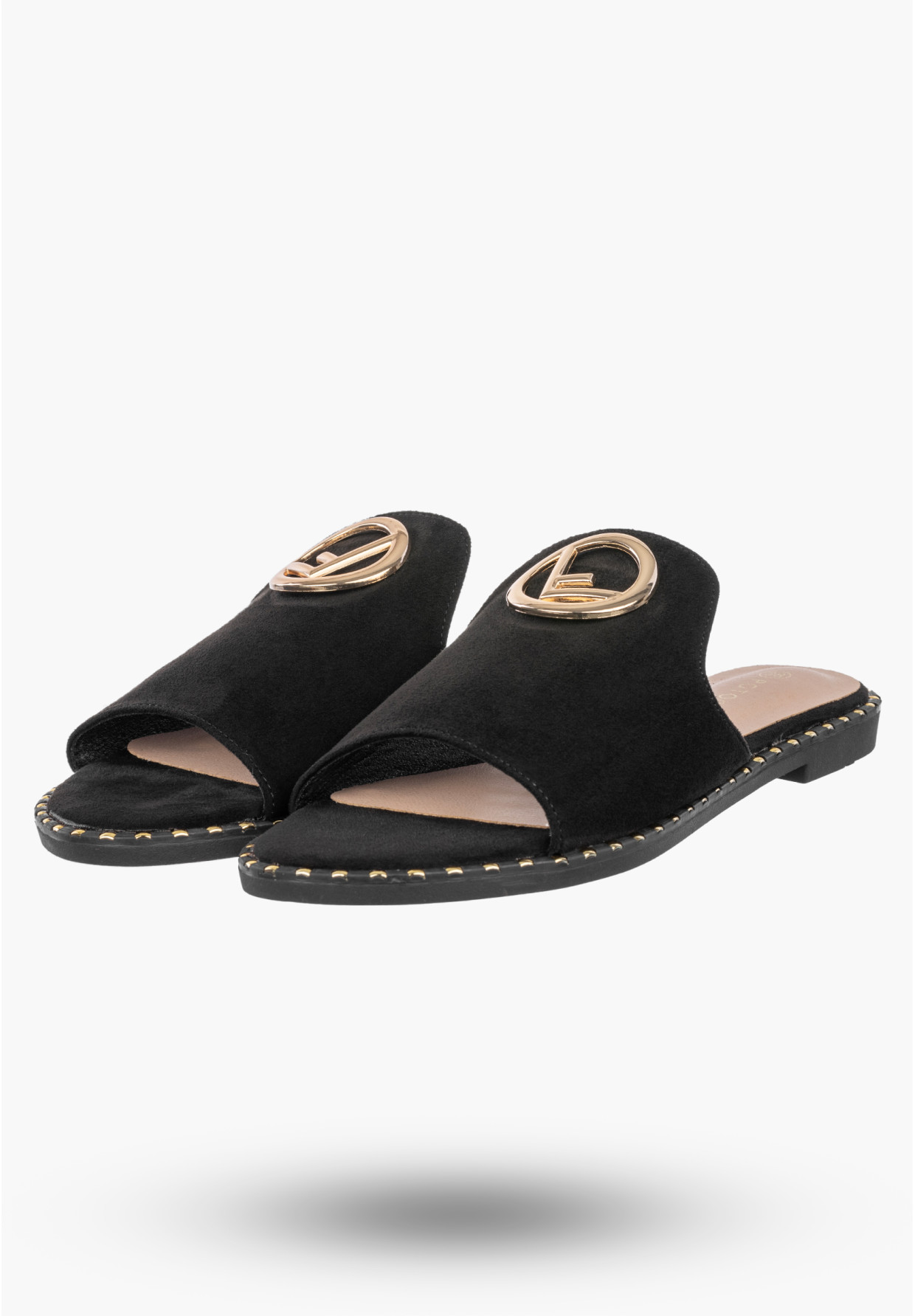 Klapki Damskie Stylowe Eleganckie Buty Letnie Modne Czarne Potocki