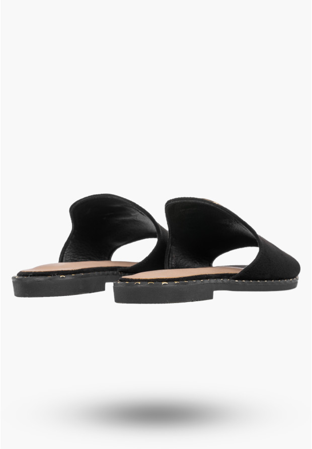 Klapki Damskie Stylowe Eleganckie Buty Letnie Modne Czarne Potocki
