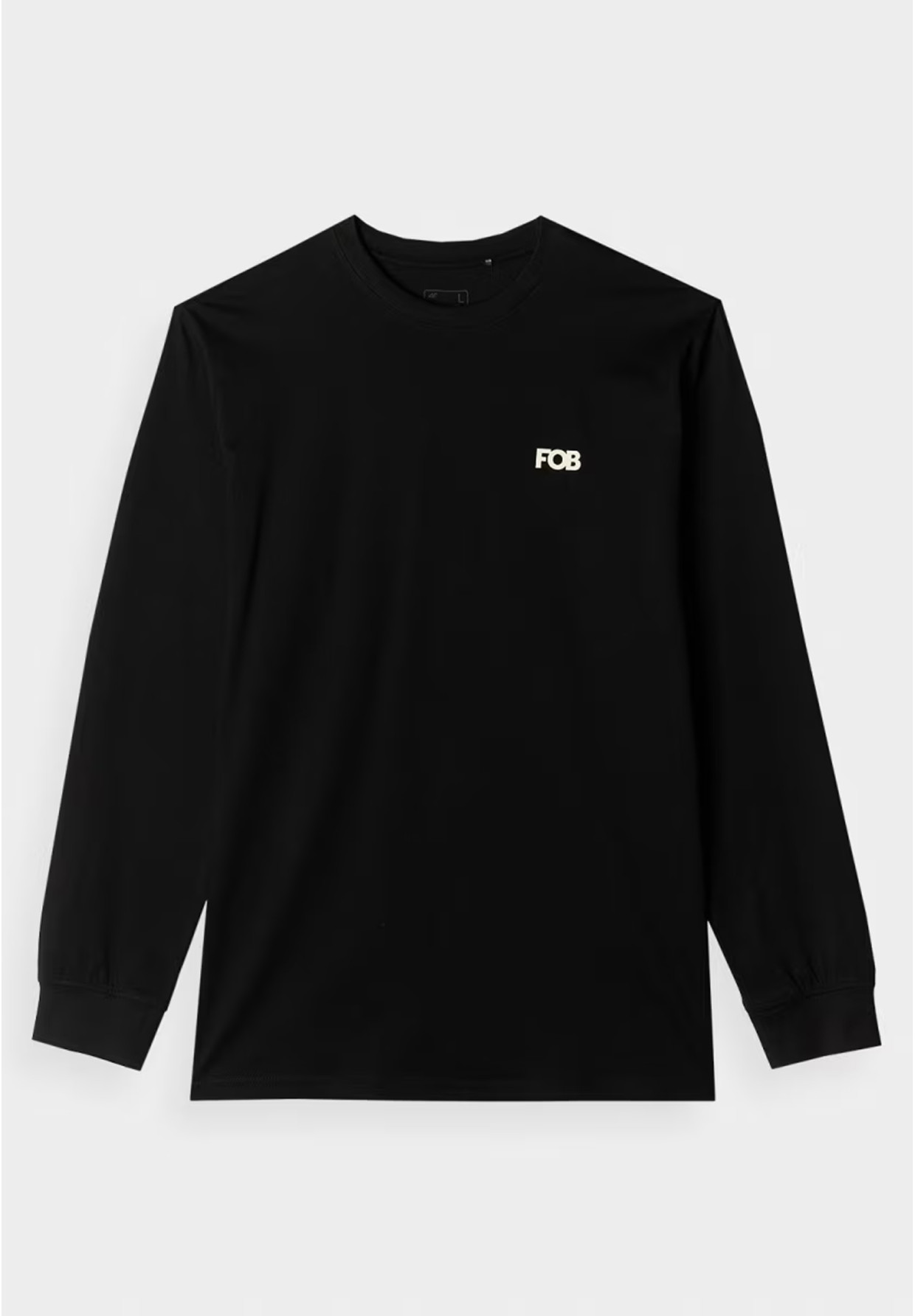 Longsleeve Męski 4F Oversize z Nadrukiem Bluza Bluzka Czarna 4FWAW24TLONM315
