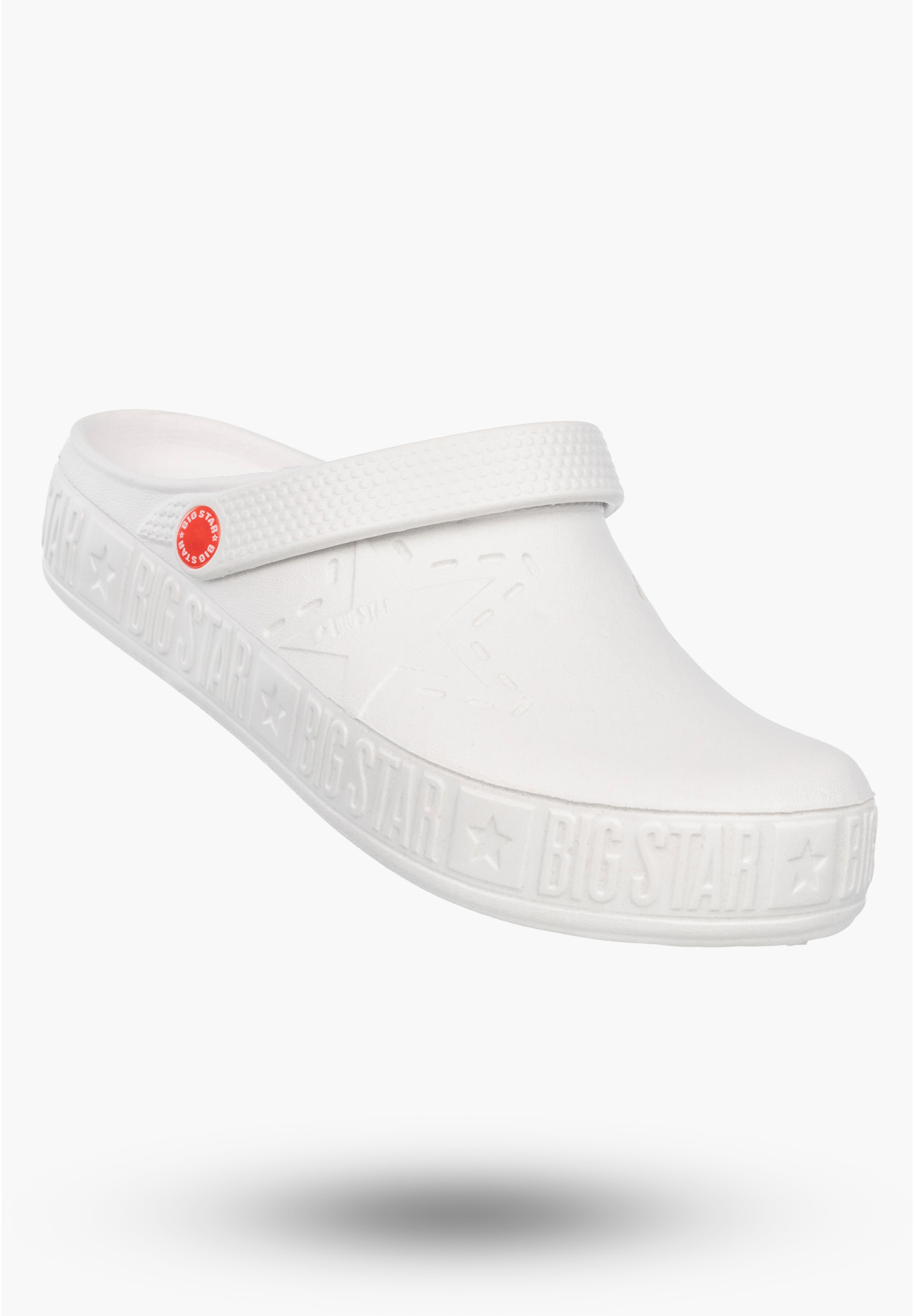 Klapki Big Star Damskie Buty Piankowe Chodaki Białe II275003