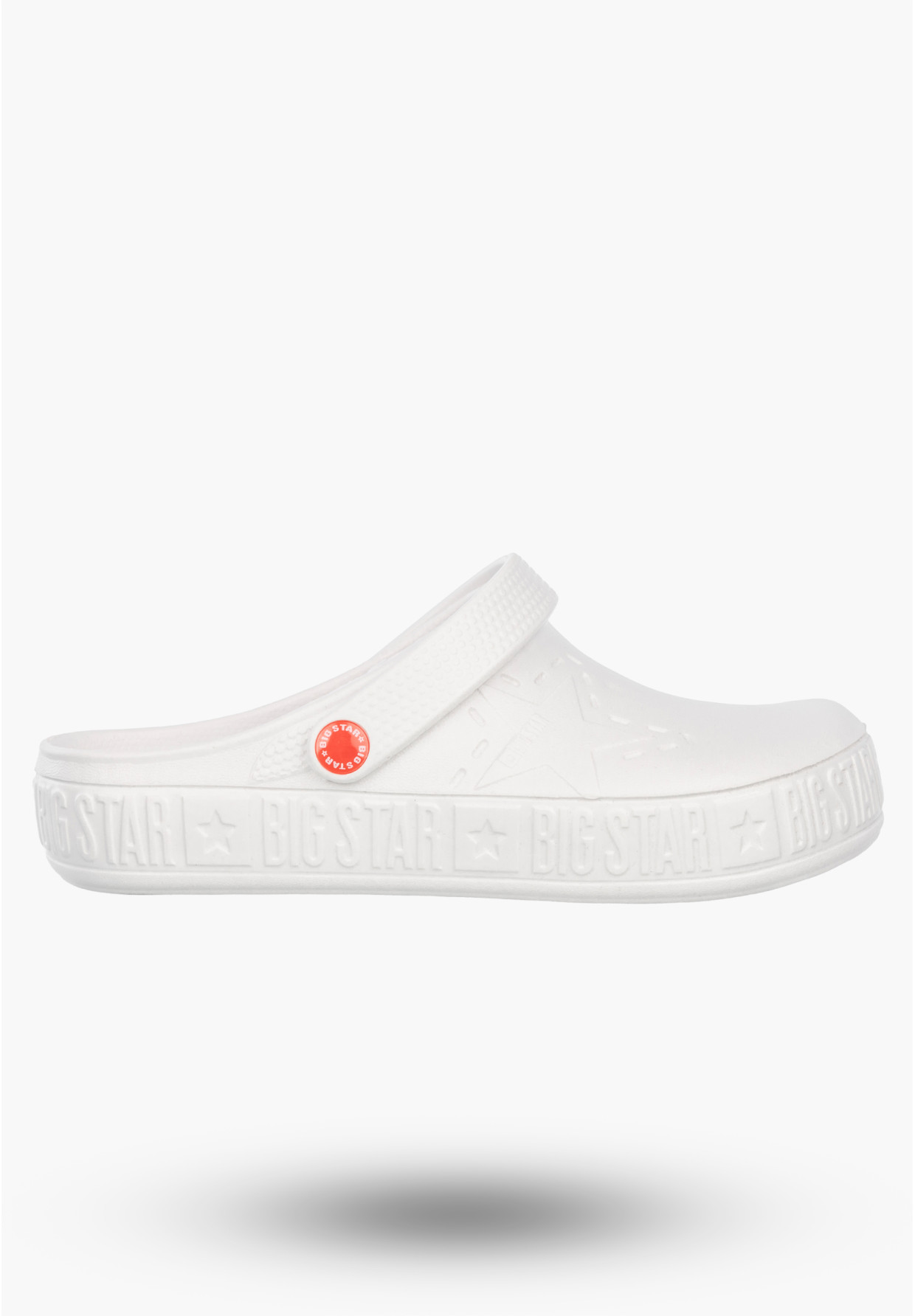 Klapki Big Star Damskie Buty Piankowe Chodaki Białe II275003