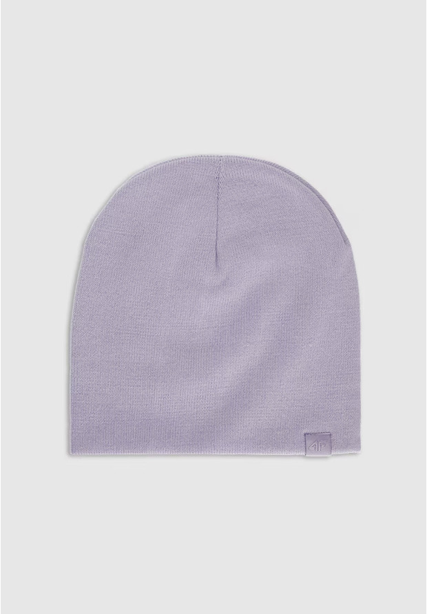 Czapka Dziewczęca 4F Beanie Zimowa Dwuwarstwowa Fioletowa 4FJWAW25ACAPU602