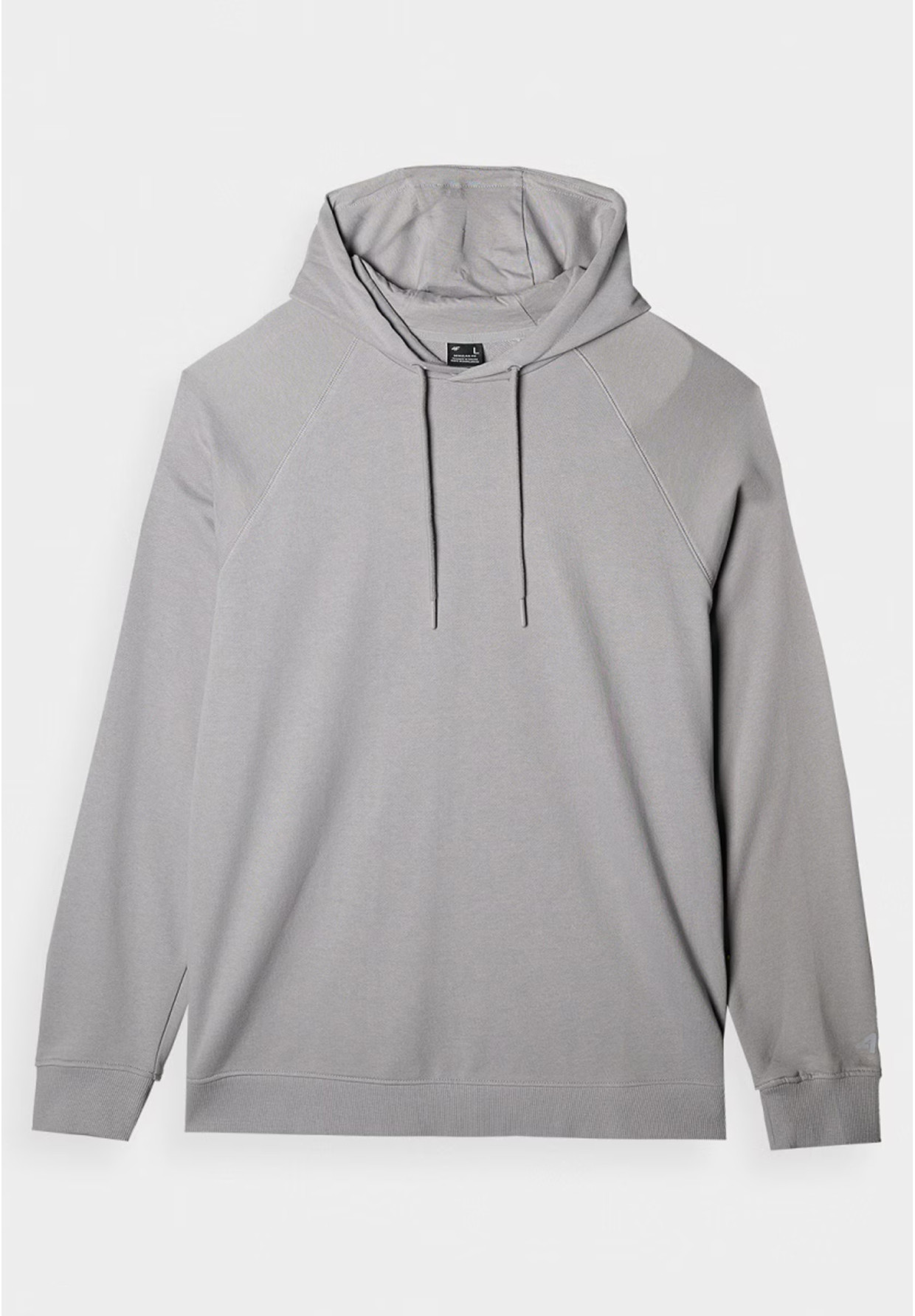 Bluza Męska 4F Z Kapturem Dresowa Z Nadrukiem Szara 4FRAW24TSWSM1821