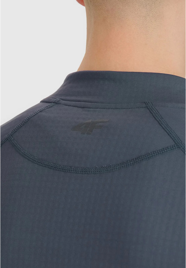 Bluza Męska Trekkingowa 4F Szybkoschnąca Sportowa Antrcyt 4FWSS25TFSWM493