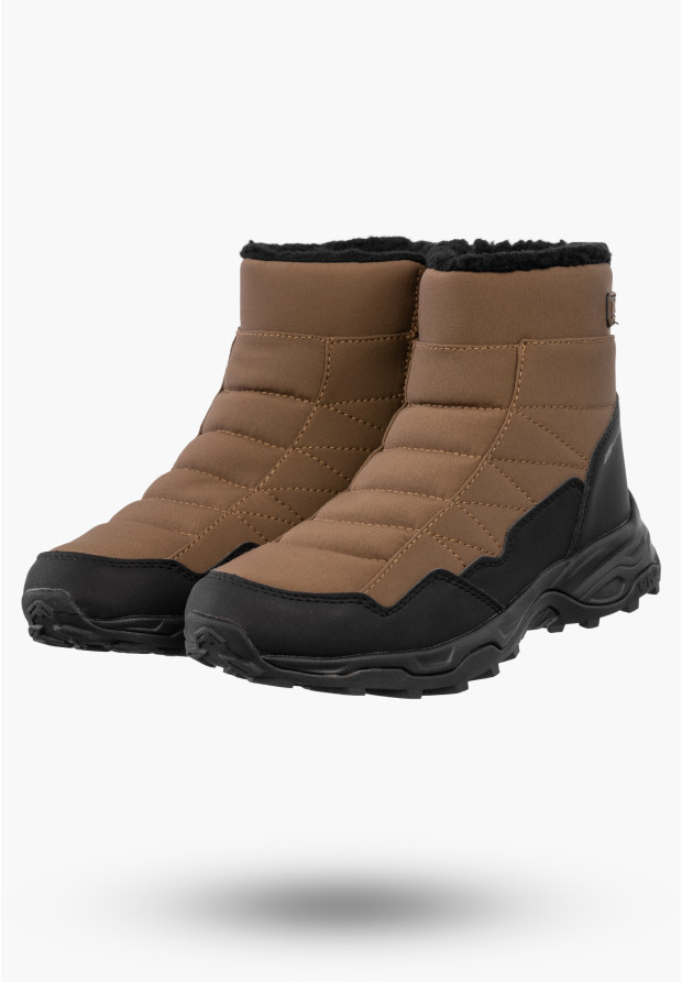 Śniegowce Damskie SoftShell DK Buty Zimowe Ocieplane Brązowe North