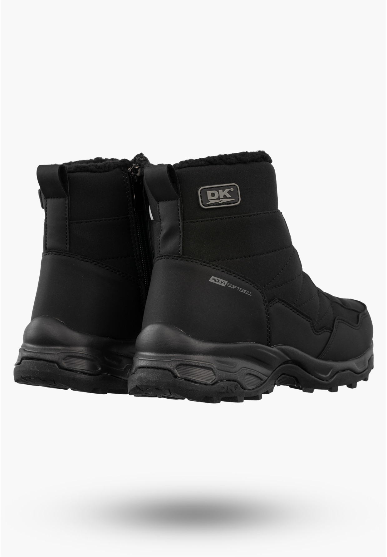 Śniegowce Damskie SoftShell DK Buty Zimowe Ocieplane Czarne North