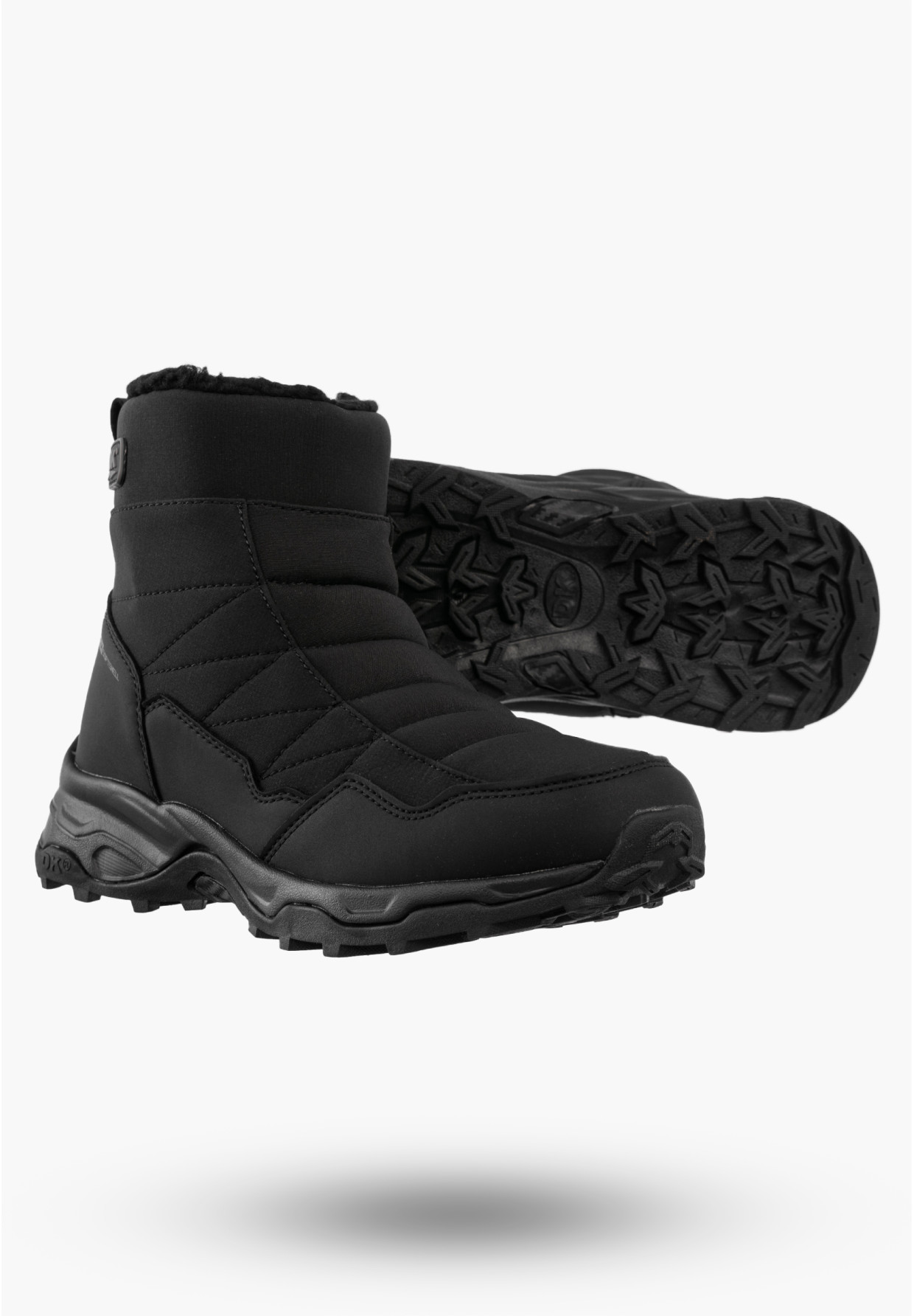 Śniegowce Damskie SoftShell DK Buty Zimowe Ocieplane Czarne North