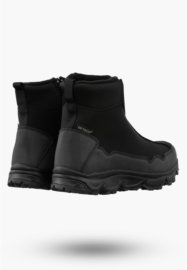 Śniegowce Damskie SoftShell DK Buty Zimowe Ocieplane Czarne Polaris