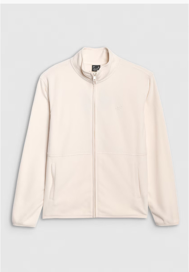 Polar Damski 4F Bluza Ze Stójką Regular Kremowy 4FWMM00TFLEF314